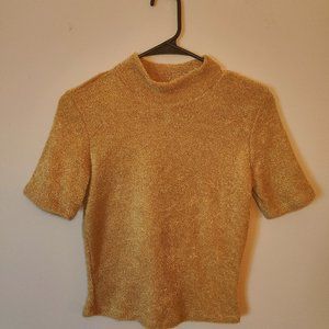 Sadie and Sage Cozy Top Womens Med Burnt Yellow Like New